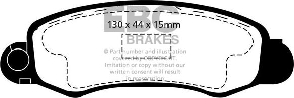EBC Brakes DP1345 - Set placute frana,frana disc aaoparts.ro