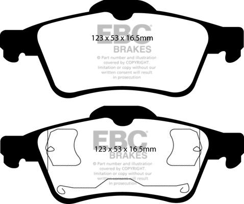 EBC Brakes DP1354 - Set placute frana,frana disc aaoparts.ro