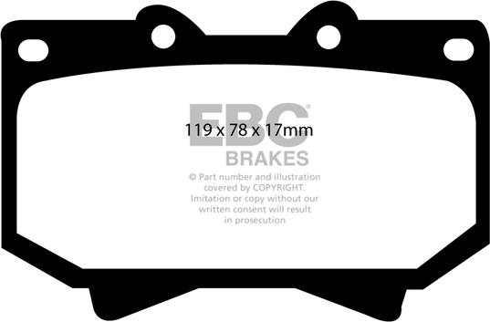 EBC Brakes DP1319 - Set placute frana,frana disc aaoparts.ro