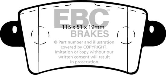 EBC Brakes DP1385 - Set placute frana,frana disc aaoparts.ro