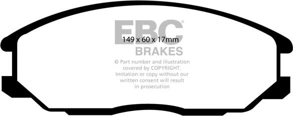 EBC Brakes DP1332 - Set placute frana,frana disc aaoparts.ro