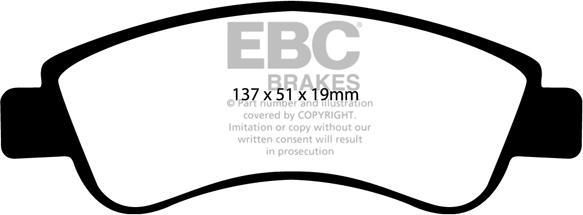 EBC Brakes DP1374 - Set placute frana,frana disc aaoparts.ro