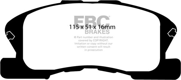 EBC Brakes DP1217 - Set placute frana,frana disc aaoparts.ro