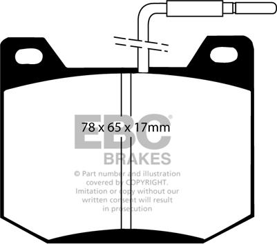 EBC Brakes DP123 - Set placute frana,frana disc aaoparts.ro