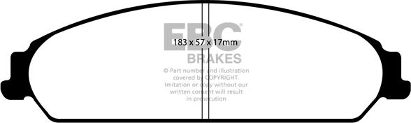 EBC Brakes DP1724 - Set placute frana,frana disc aaoparts.ro