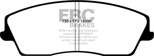 EBC Brakes DP1723 - Set placute frana,frana disc aaoparts.ro