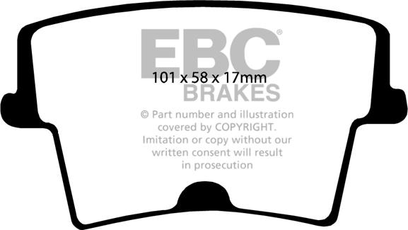 EBC Brakes DP1722 - Set placute frana,frana disc aaoparts.ro