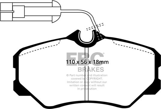 EBC Brakes DP820 - Set placute frana,frana disc aaoparts.ro