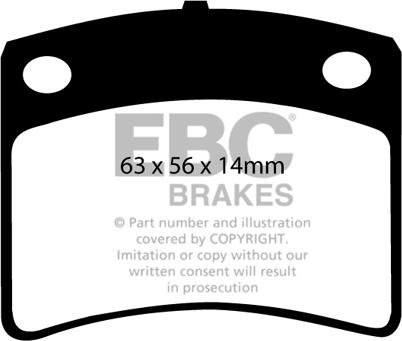 EBC Brakes DP367 - Set placute frana,frana disc aaoparts.ro