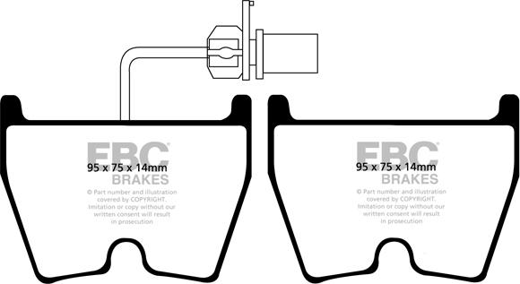 EBC Brakes DP81513RP1 - Set placute frana de performanta aaoparts.ro
