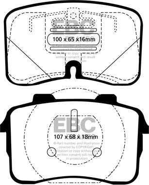 EBC Brakes DP3883C - Set placute frana,frana disc aaoparts.ro