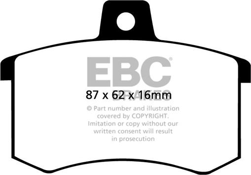EBC Brakes DP3370C - Set placute frana,frana disc aaoparts.ro