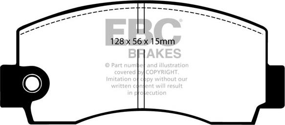 EBC Brakes DP320 - Set placute frana,frana disc aaoparts.ro