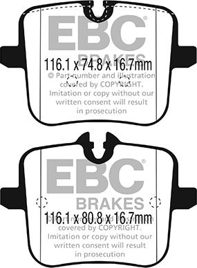 EBC Brakes DP32320C - Set placute frana,frana disc aaoparts.ro