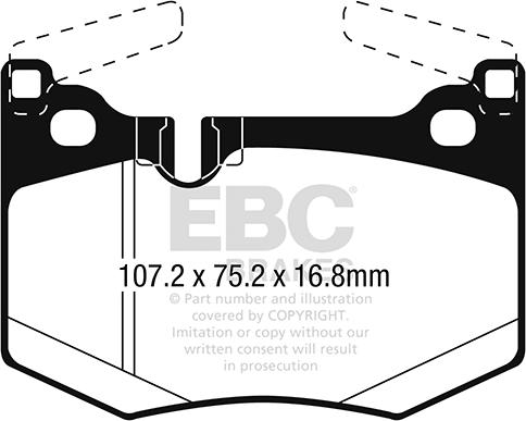 EBC Brakes DP32261C - Set placute frana,frana disc aaoparts.ro
