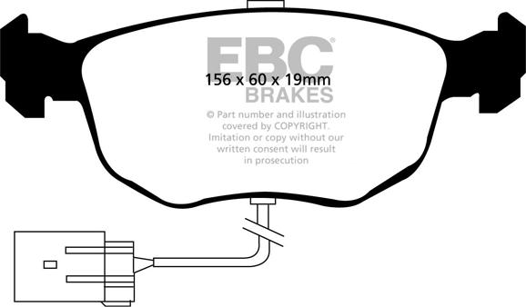 EBC Brakes DP4956R - Set placute frana,frana disc aaoparts.ro