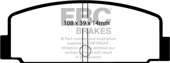 EBC Brakes DP290 - Set placute frana,frana disc aaoparts.ro