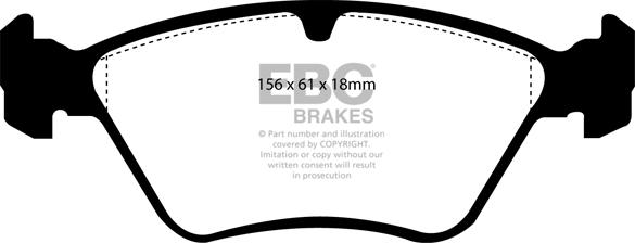 EBC Brakes DP4976R - Set placute frana,frana disc aaoparts.ro
