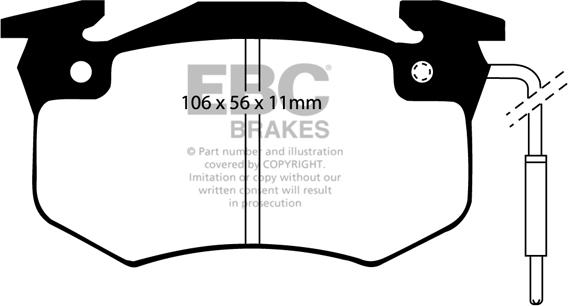 EBC Brakes DP2458/2 - Set placute frana,frana disc aaoparts.ro