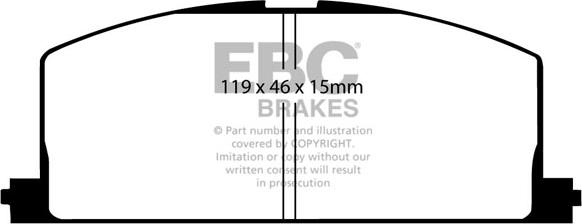 EBC Brakes DP2453 - Set placute frana,frana disc aaoparts.ro