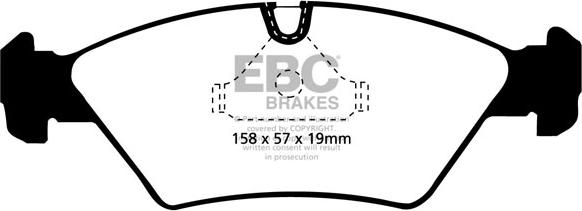 EBC Brakes DP8414RP1 - Set placute frana de performanta aaoparts.ro