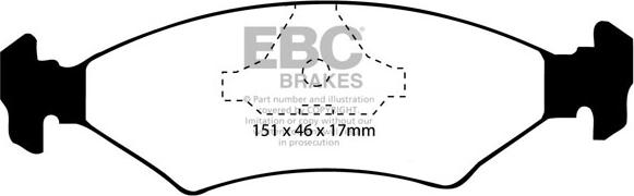 EBC Brakes DP4415R - Set placute frana,frana disc aaoparts.ro