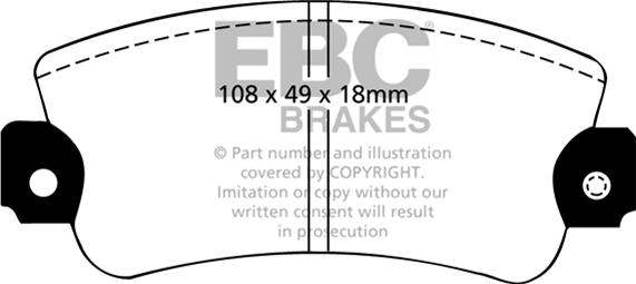 EBC Brakes DP2485 - Set placute frana,frana disc aaoparts.ro