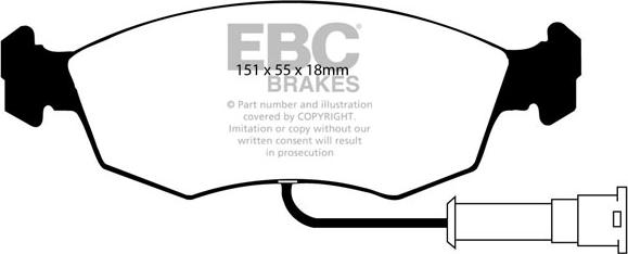 EBC Brakes DP2473 - Set placute frana,frana disc aaoparts.ro