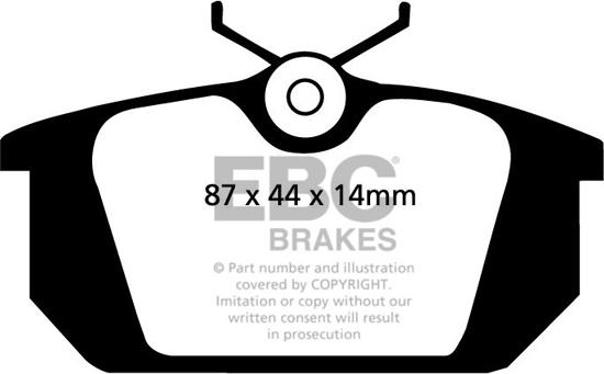 EBC Brakes DP2596 - Set placute frana,frana disc aaoparts.ro