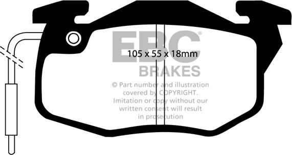 EBC Brakes DP2545 - Set placute frana,frana disc aaoparts.ro