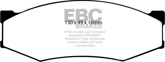 EBC Brakes DP2538 - Set placute frana,frana disc aaoparts.ro