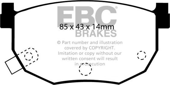 EBC Brakes DP2528 - Set placute frana,frana disc aaoparts.ro