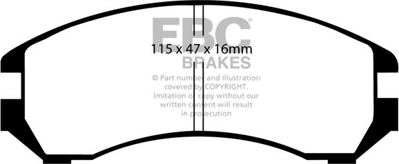 EBC Brakes DP2665 - Set placute frana,frana disc aaoparts.ro