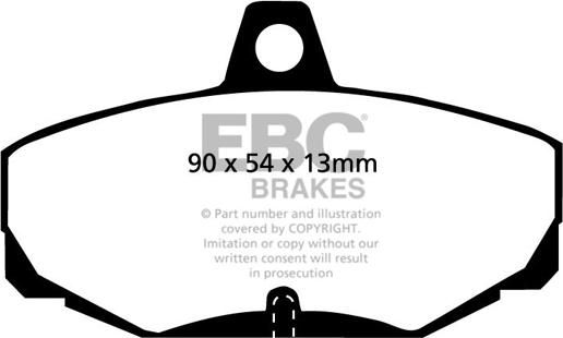 EBC Brakes DP2617 - Set placute frana,frana disc aaoparts.ro