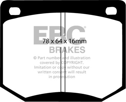 EBC Brakes DP216 - Set placute frana,frana disc aaoparts.ro