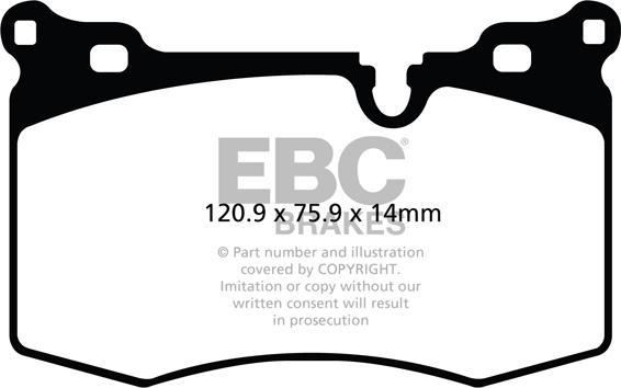 EBC Brakes DP21854 - Set placute frana,frana disc aaoparts.ro