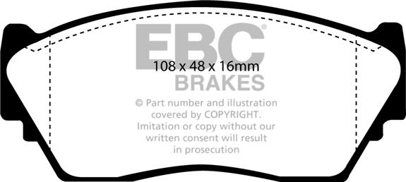 EBC Brakes DP2892 - Set placute frana,frana disc aaoparts.ro