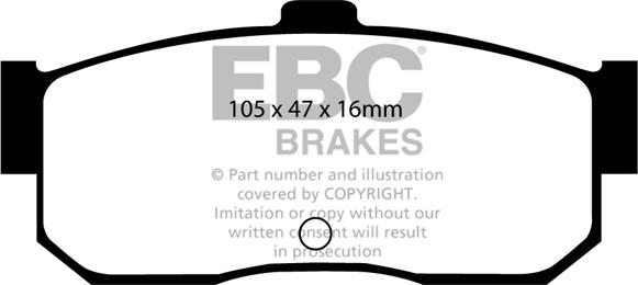 EBC Brakes DP2889 - Set placute frana,frana disc aaoparts.ro