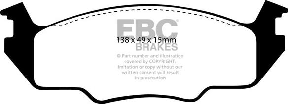 EBC Brakes DP2366 - Set placute frana,frana disc aaoparts.ro