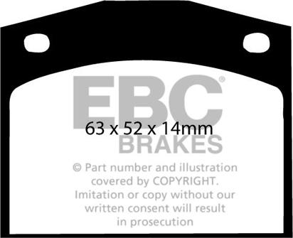 EBC Brakes DP238 - Set placute frana,frana disc aaoparts.ro