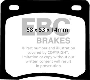 EBC Brakes DP237 - Set placute frana,frana disc aaoparts.ro