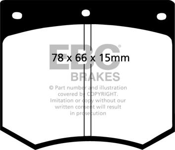 EBC Brakes DP2291 - Set placute frana,frana disc aaoparts.ro