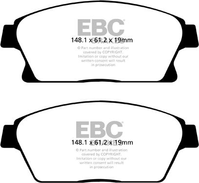 EBC Brakes DP22067 - Set placute frana,frana disc aaoparts.ro