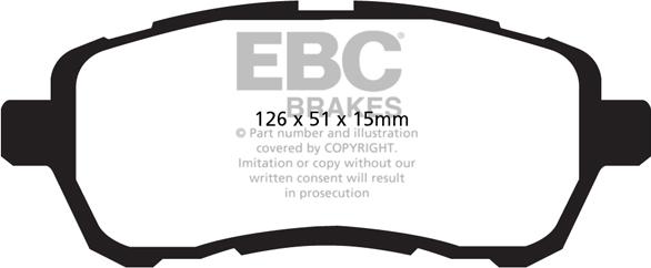 EBC Brakes DP22003 - Set placute frana,frana disc aaoparts.ro