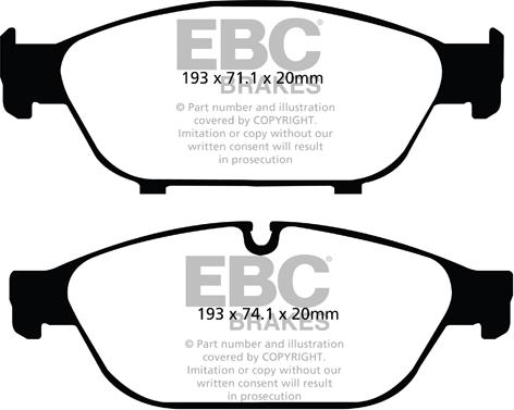 EBC Brakes DP32086C - Set placute frana,frana disc aaoparts.ro