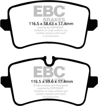 EBC Brakes DP32082C - Set placute frana,frana disc aaoparts.ro