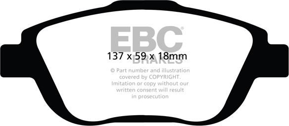 EBC Brakes DP22073 - Set placute frana,frana disc aaoparts.ro