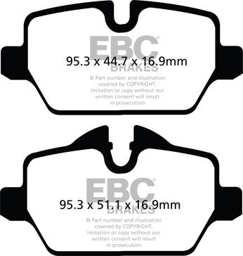 EBC Brakes DP22102 - Set placute frana,frana disc aaoparts.ro