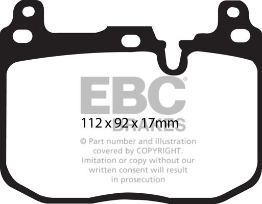 EBC Brakes DP82130RP1 - Set placute frana de performanta aaoparts.ro