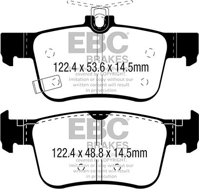 EBC Brakes DP22301 - Set placute frana,frana disc aaoparts.ro
